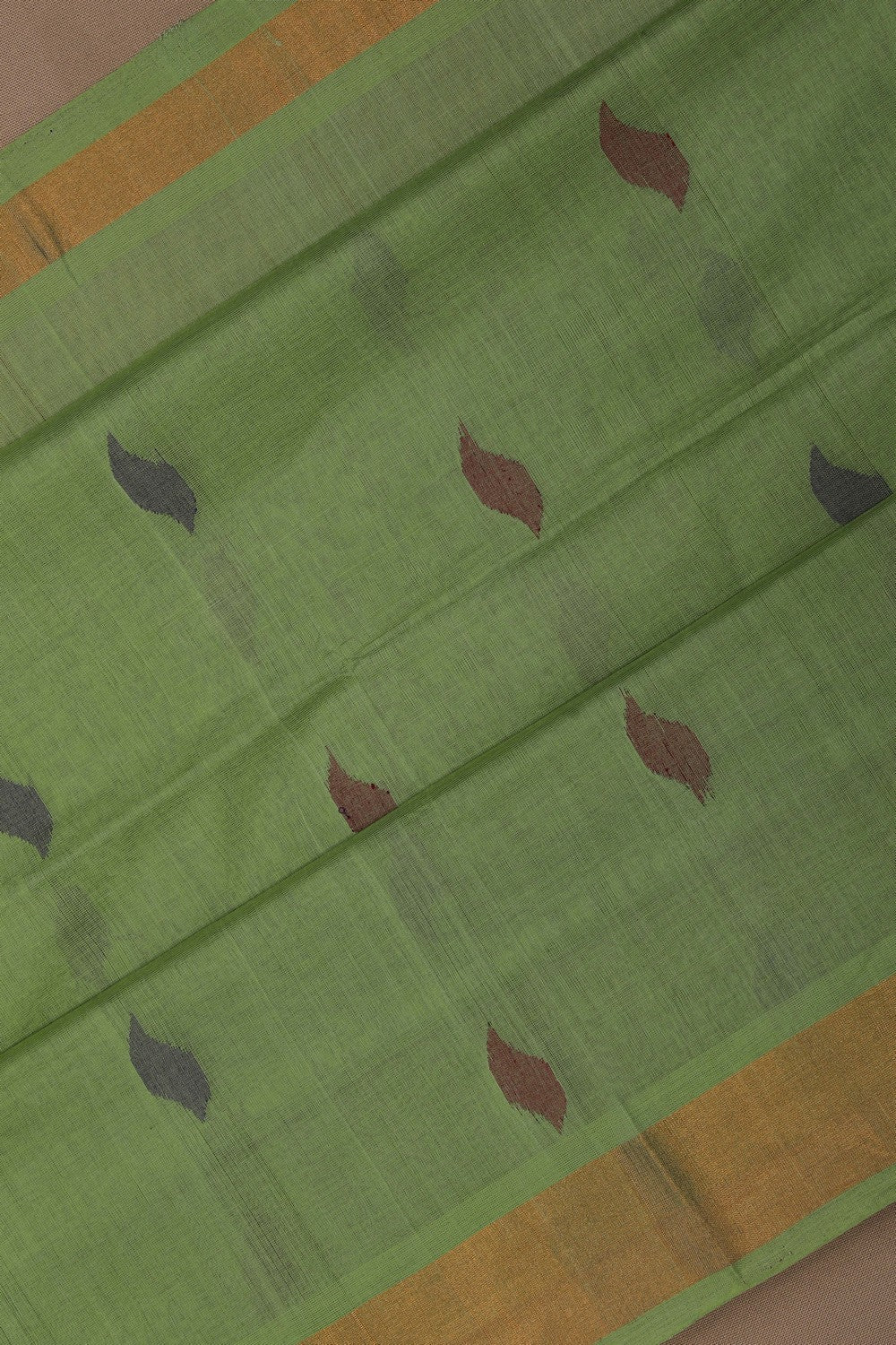 Image of Uppada Cotton Green Saree